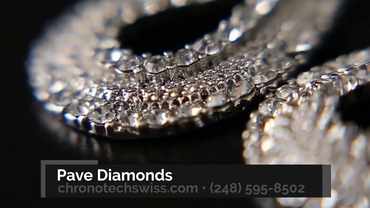 Jewelry Store in Southfield MI, Chronotech Swiss Pave Diamonds