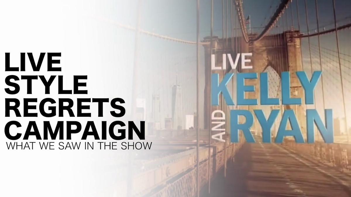 White Cloud- Live with Kelly and Ryan Style Regrets Recap