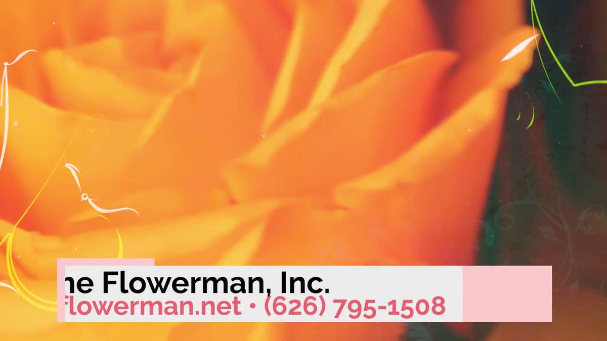 Wedding Flowers in Pasadena CA, The Flowerman, Inc.