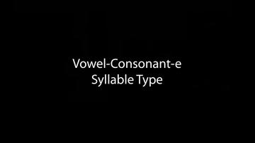 Vowel-Consonant-e Syllable Type (2:31)