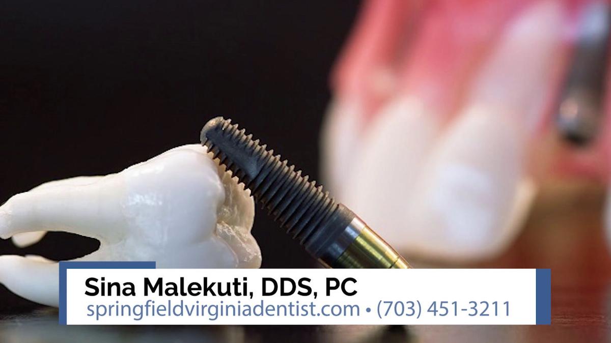 Dentist in Springfield VA, Sina Malekuti, DDS, PC
