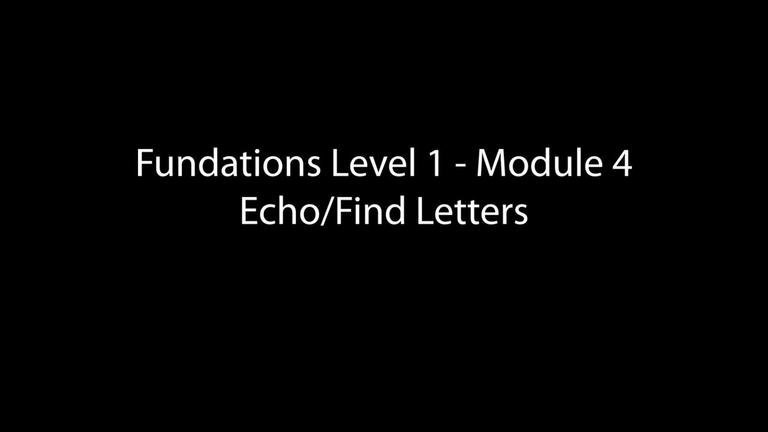 Echo/Find Letters (3:45)