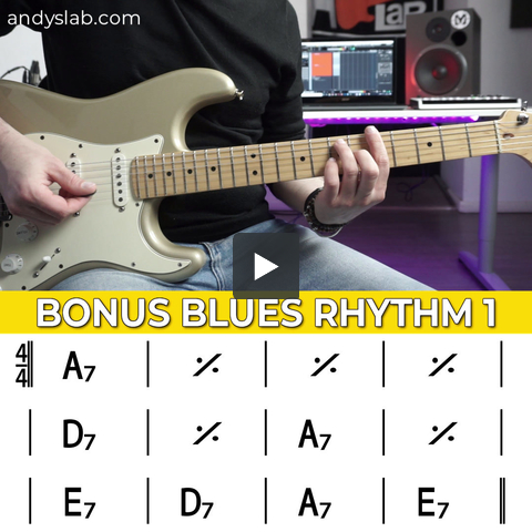 AndysLab - BONUS BLUES RHYTHM 1 - 2 different shuffle blues rhythm ...