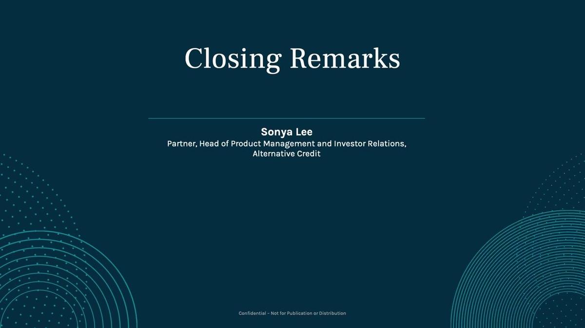 Ares Alternative Credit Annual Meeting | Closing Remarks