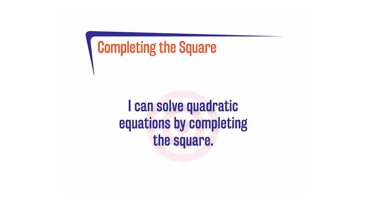 CoreSP A.9.6 Completing the Square