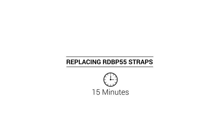 Replacing RDBP55 Straps