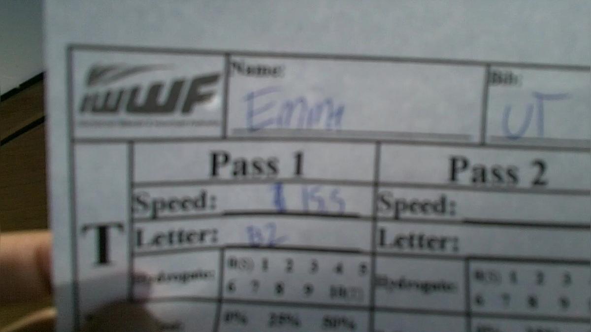 Emma deGarbolewski BW Round 1 Pass 1