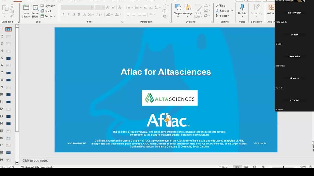 Altascineces Aflac Virtual Recording
