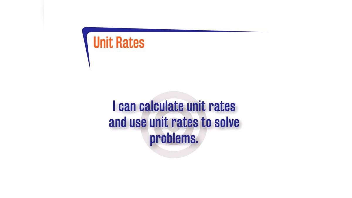 ORSP 2.1.2 Unit Rates