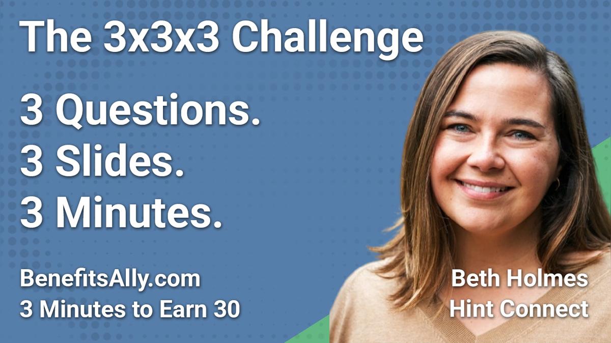 Hint Connect - 3x3x3 Challenge with Beth Holmes