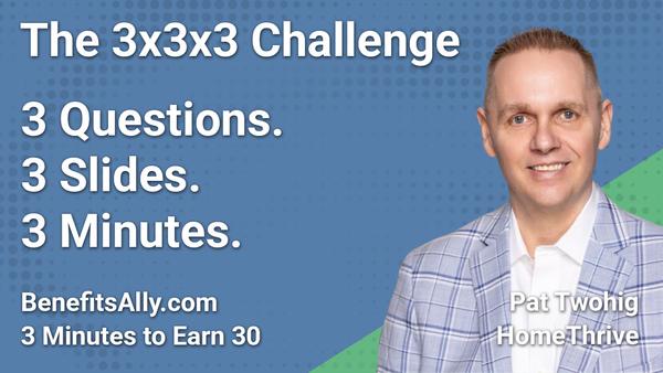 HomeThrive - 3x3x3 Challenge with Pat Twohig
