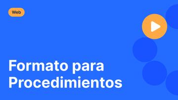 Formato para Procedimientos