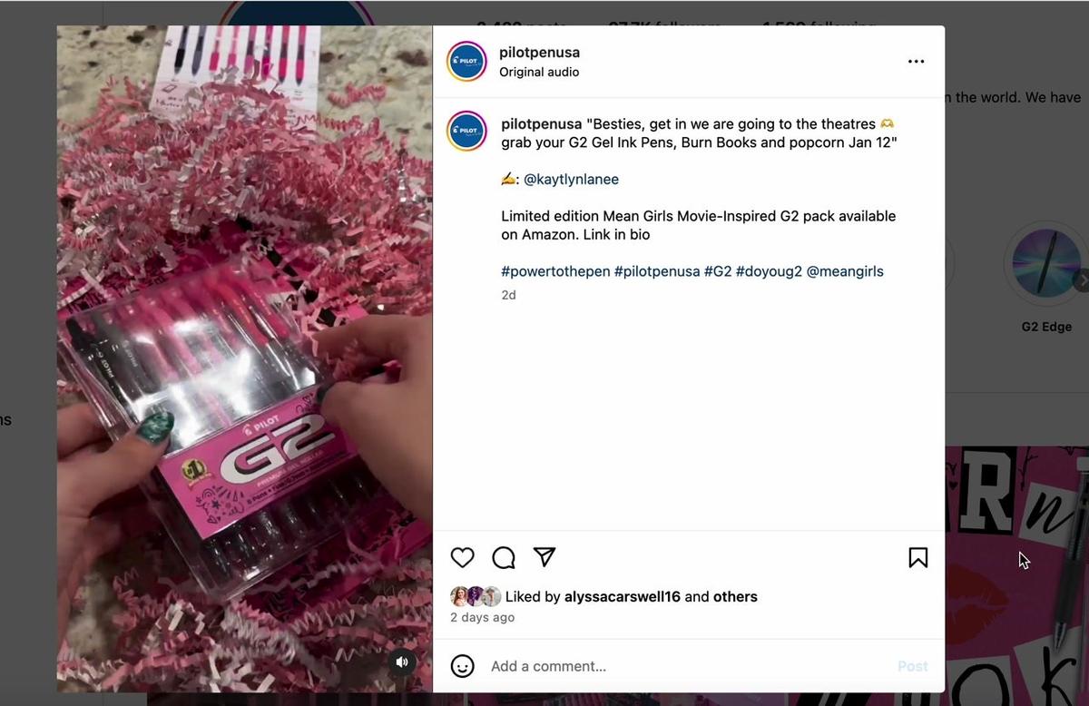 Pilot_MeanGirls_RecapVideo_Instagram Influencer @kaytlynlanee Repost