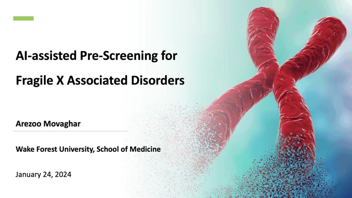1_24_24_Artificial Intelligence-Assisted Pre-Screening for Fragile X-Associated Disorders