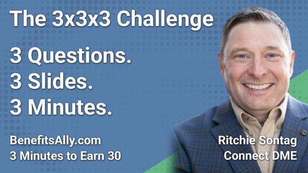 Connect DME - 3x3x3 Challenge with Ritchie Sontag