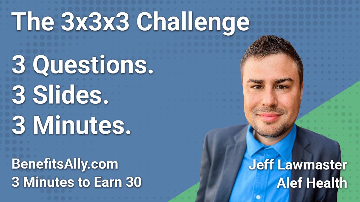 Alef Health - 3x3x3 Challenge with Jeff Lawmaster