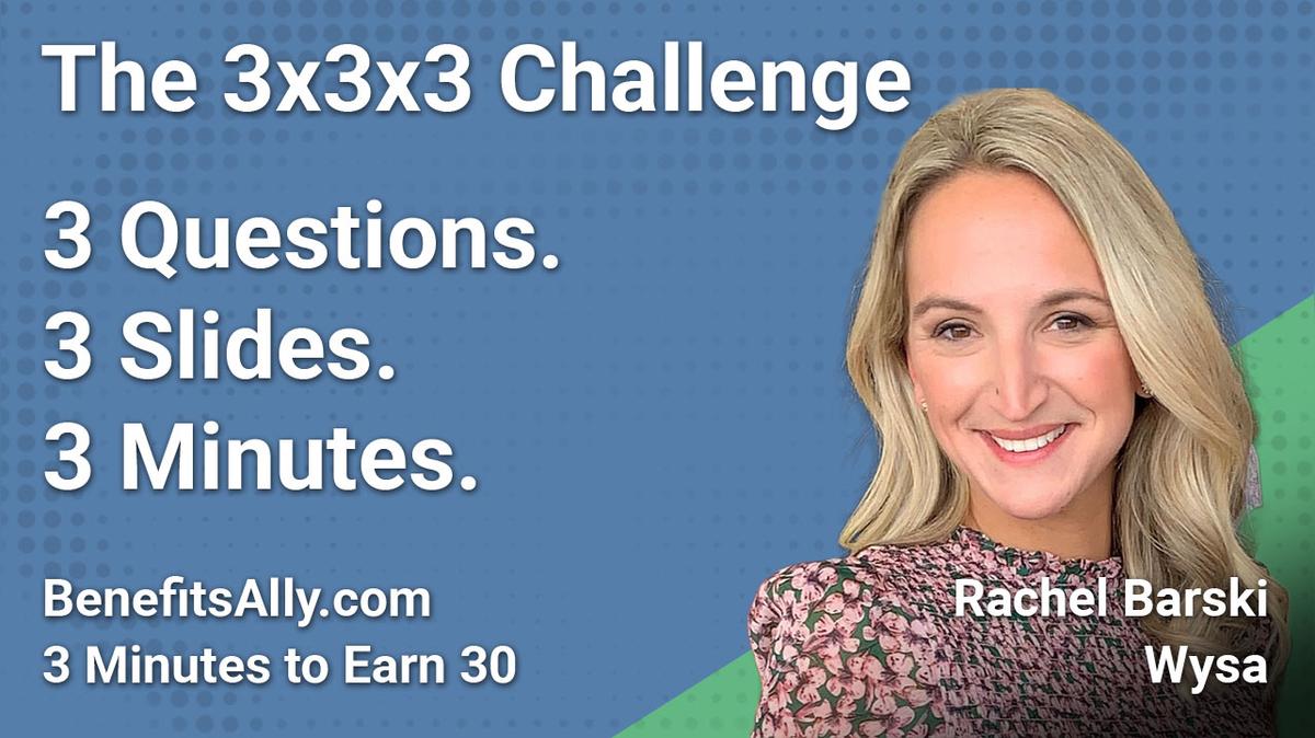 Wysa - 3x3x3 Challenge With Rachel Barski