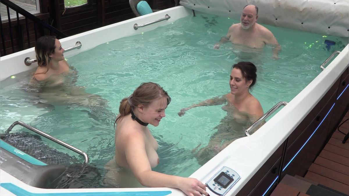 Three Girls in a Pool