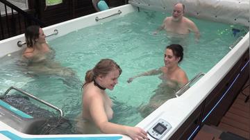 Three Girls in a Pool
