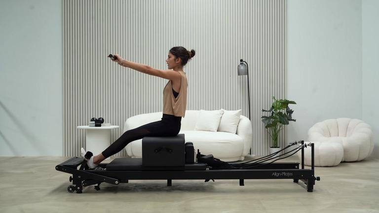 Reformer HIIT: Express Power Session with Sitting Box & Pole