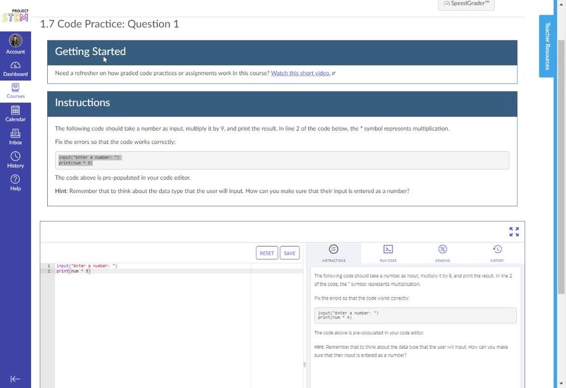 1.7 Code Practice Question 1