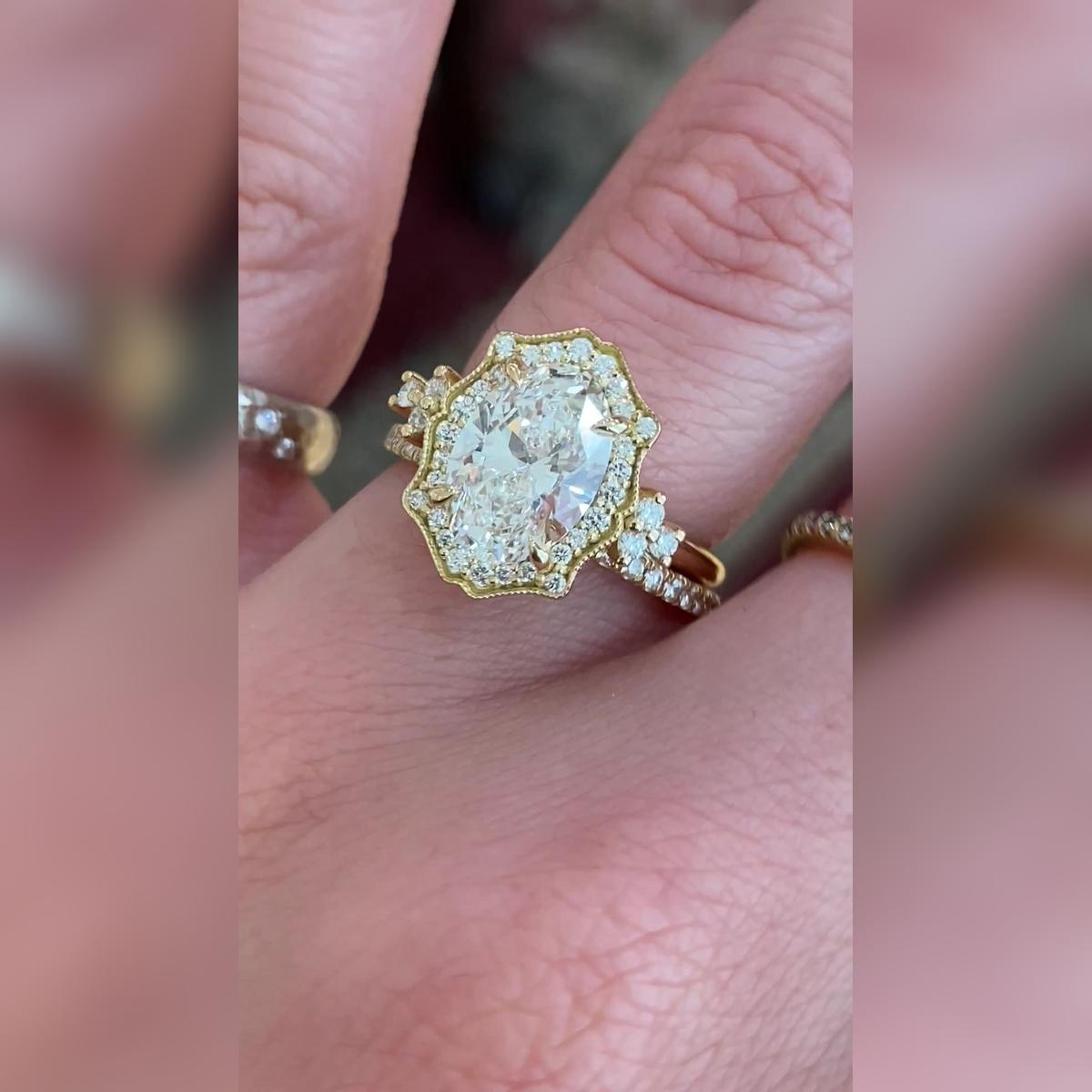 Evelina Oval Wedding Band Pairings