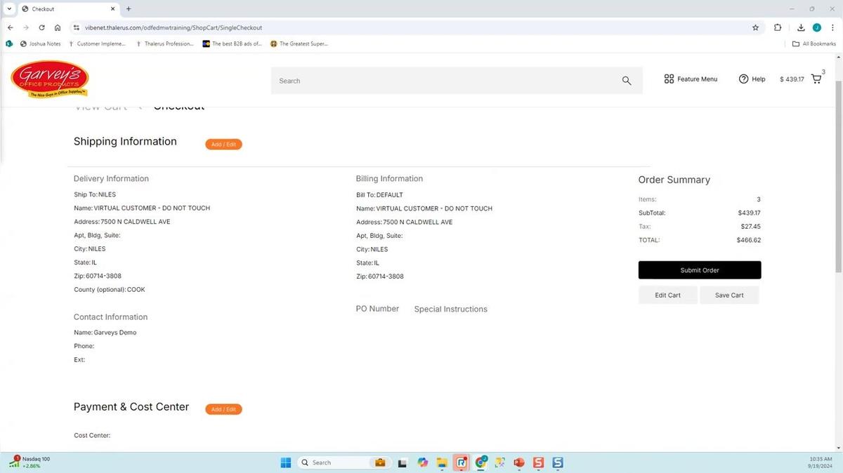 Webstore Training (Joshua)