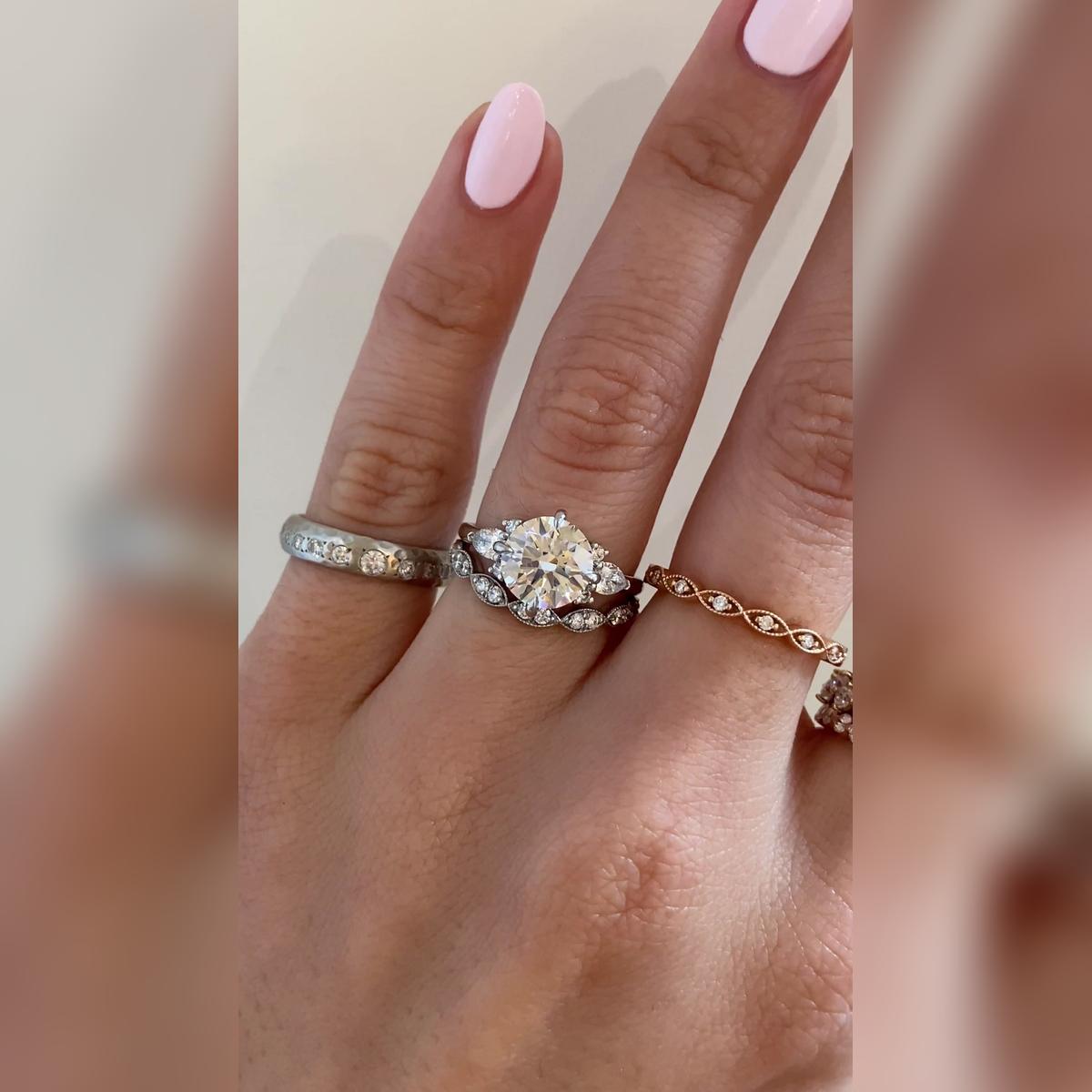 Jinny - Round Wedding Band Pairings