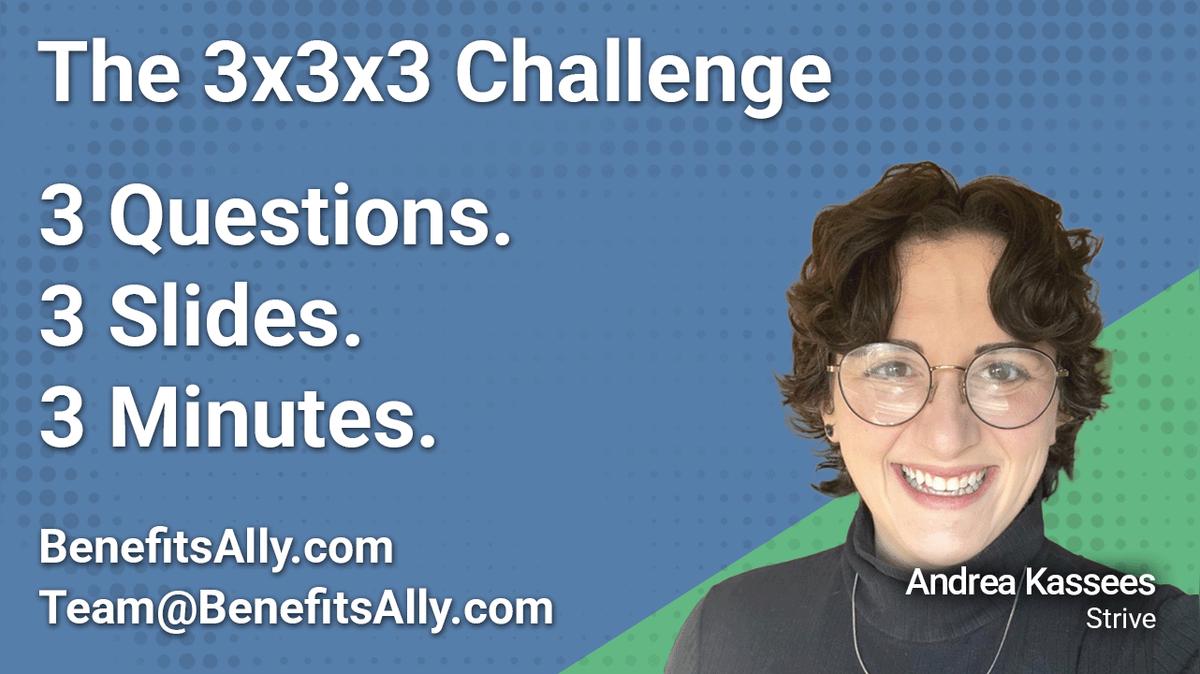 Strive - 3x3x3 Challenge with Andrea Kassees