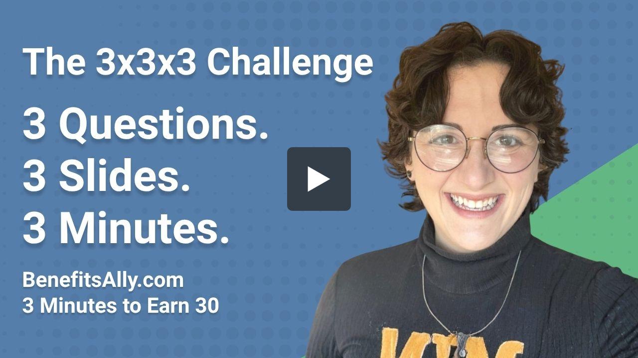 Strive - 3x3x3 Challenge with Andrea Kassees | BenefitsAlly