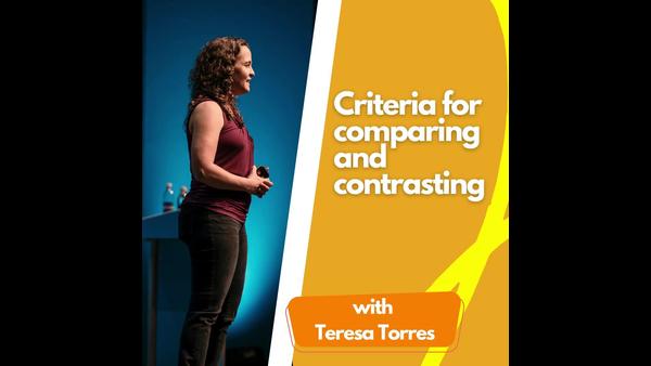 Criteria for comparing and contrasting