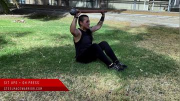 Sit Ups With Overhead Press