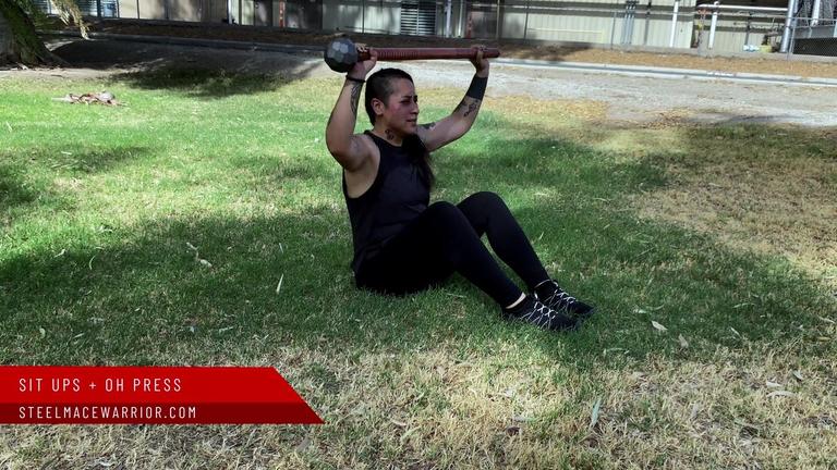Sit Ups With Overhead Press