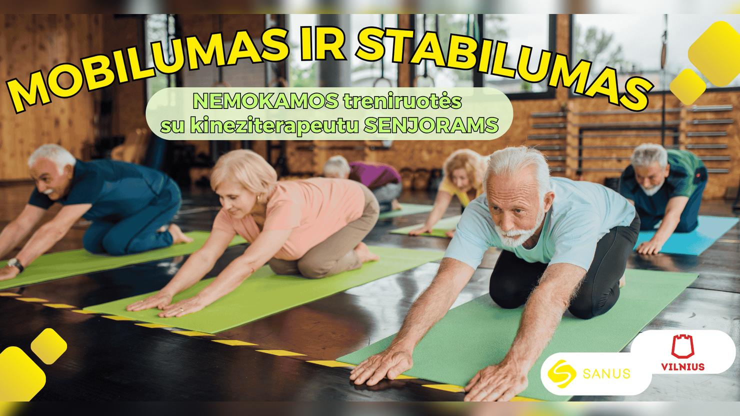 Seminaras Fizinio aktyvumo rekomendacijos senjorams. Projektas MOBILUMAS ir STABILUMAS