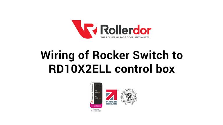 Wiring of Rocker Switch to RD10X2ELL control box