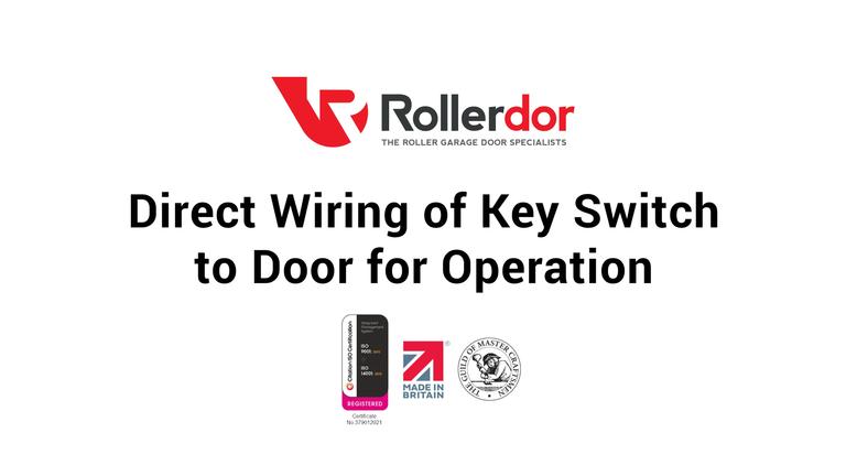 Direct Wiring of Key Switch to Door for Operation