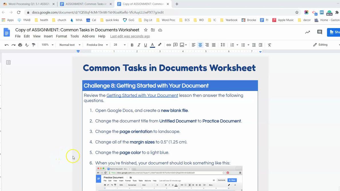 Homework Help: Common Tasks in Documents