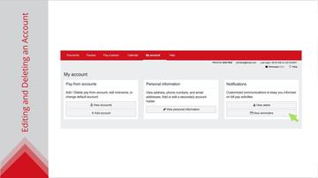 Adding, Editing, or Deleting an Account