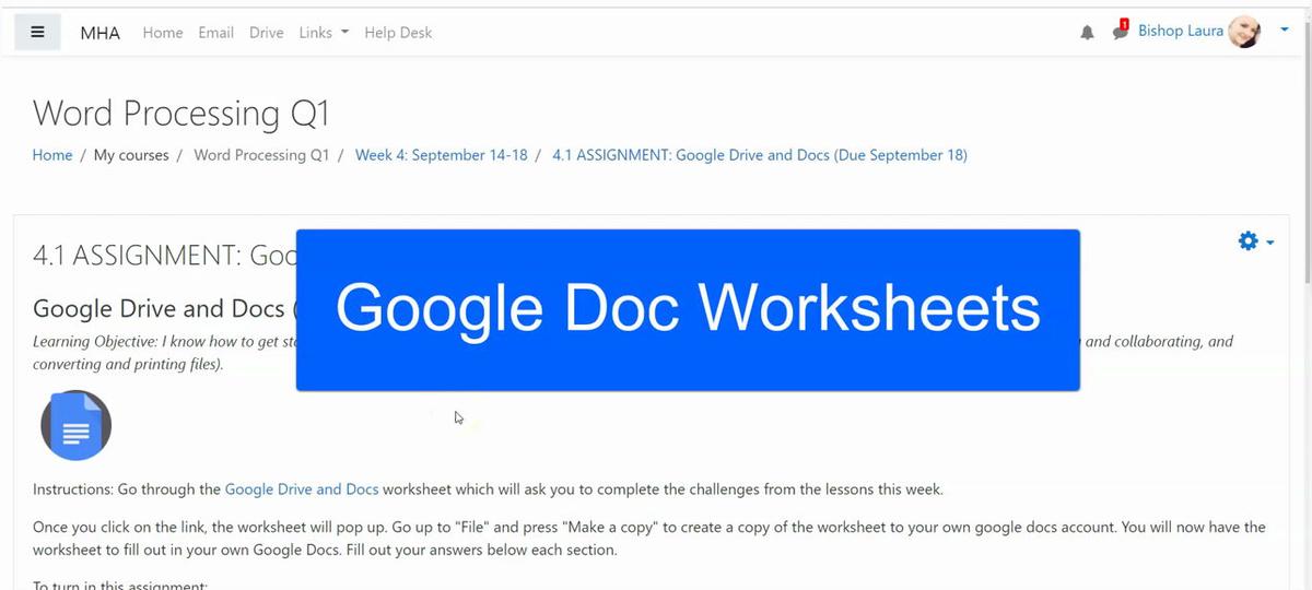 HOW TO: Use Google Doc Worksheets
