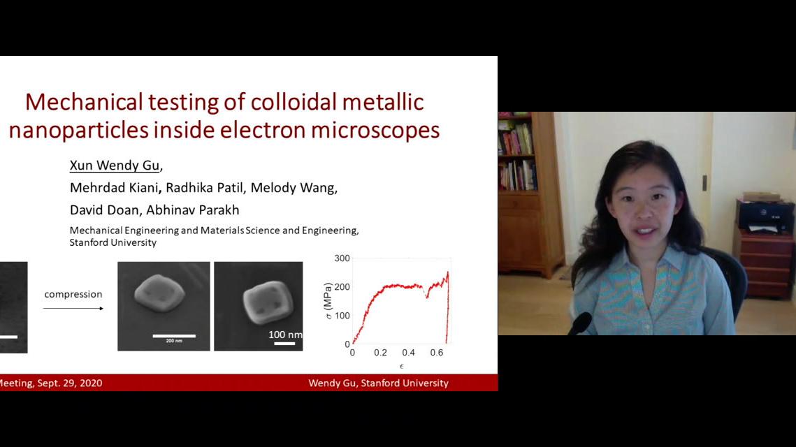 Mechanical Testing of Colloidal Metallic Nanoparticles Inside Electron Microscopes