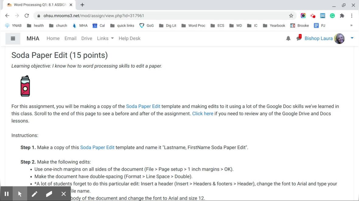 Soda Paper Edit Homework Help Video