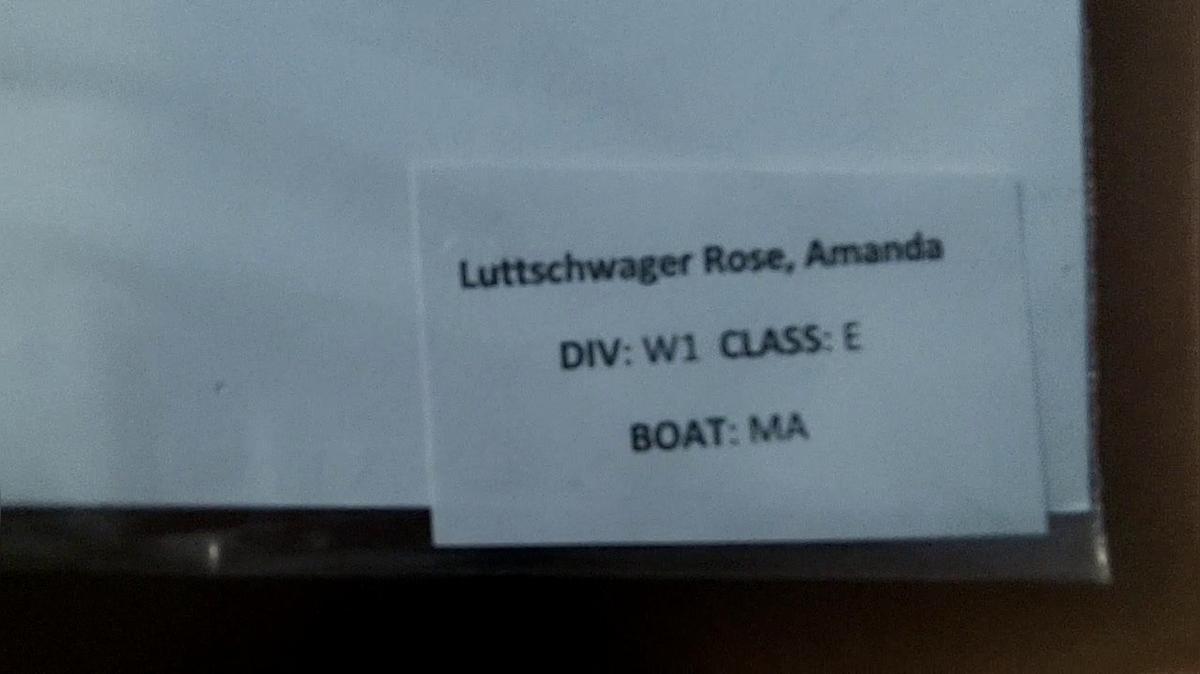 Amanda Luttschwager Rose W1 Round 1 Pass 1