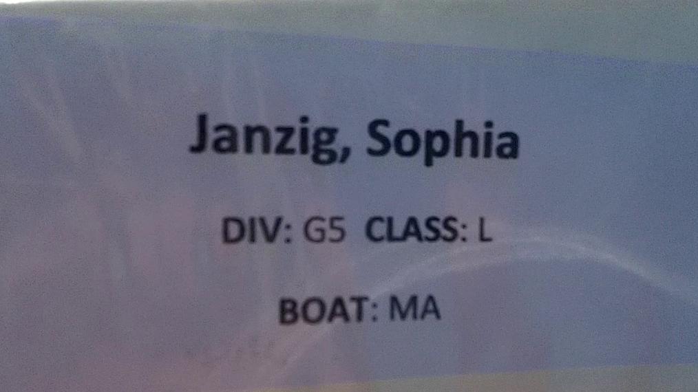 Sophia Janzig G5 Round 1 Pass 1
