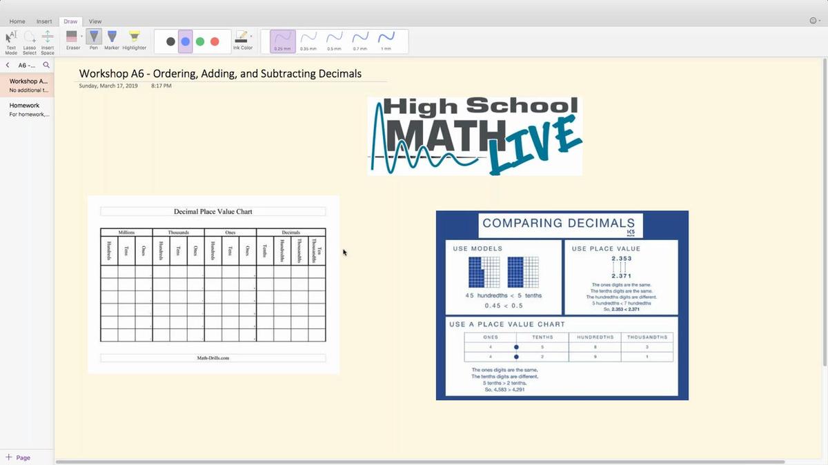 Brush Up Workshop A6 - Ordering, Adding, and Subtracting Decimals.mp4