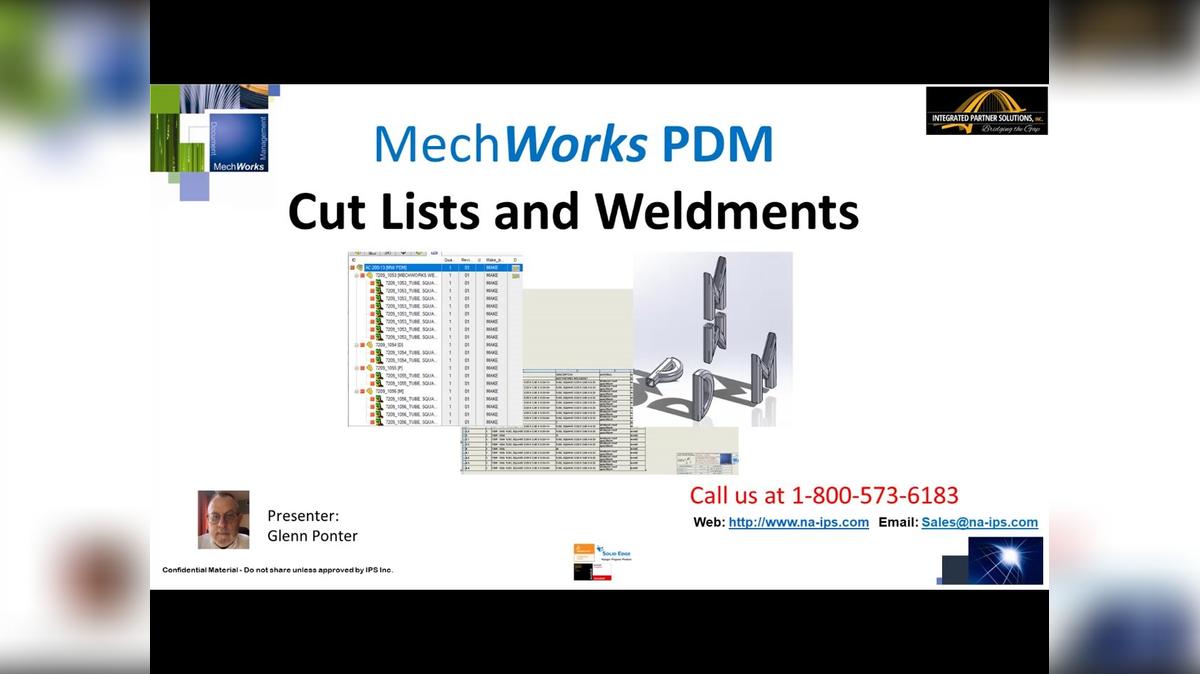 Introduction to CUT LIST management within MechWorks PDM.