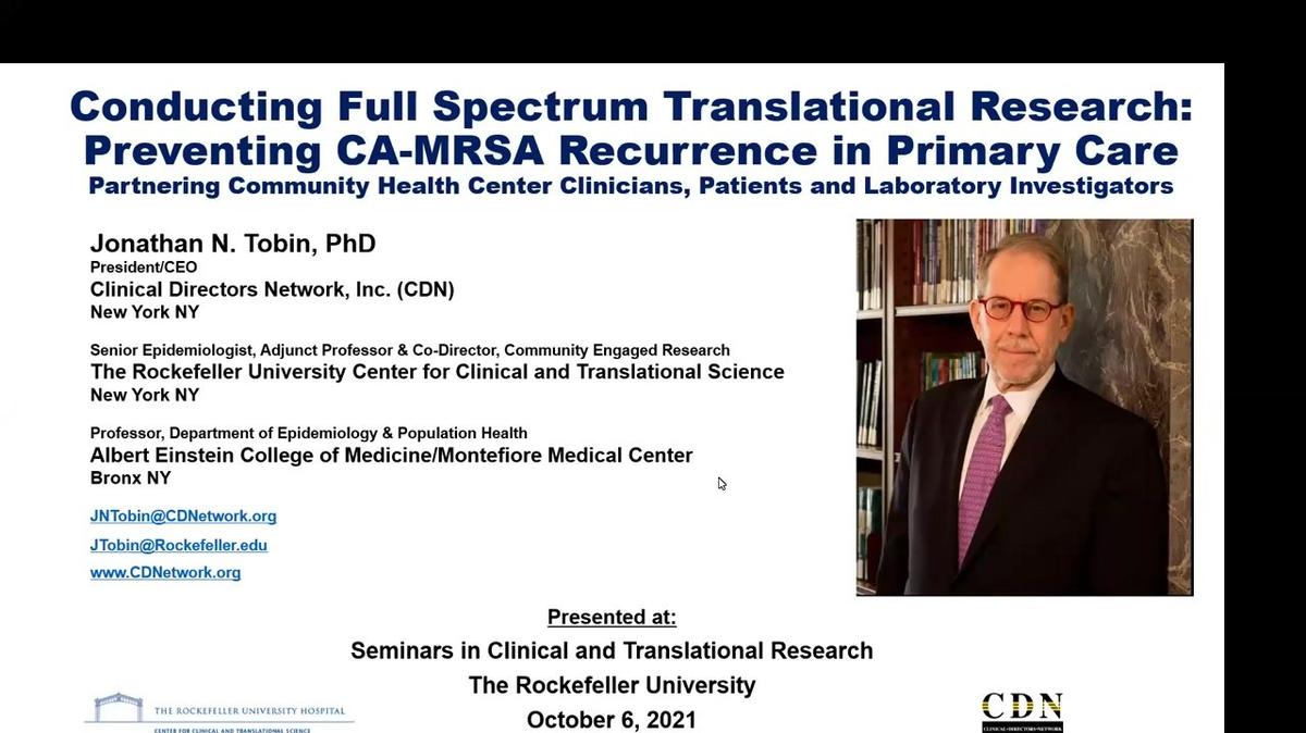 Conducting Full-Spectrum Translational Research: Preventing CA-MRSA Recurrence in Primary Care