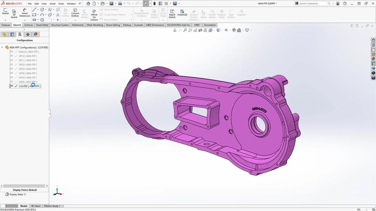 Account for Coatings and Return Your SOLIDWORKS CAD Model to a Pre-Plated, As-Cast State