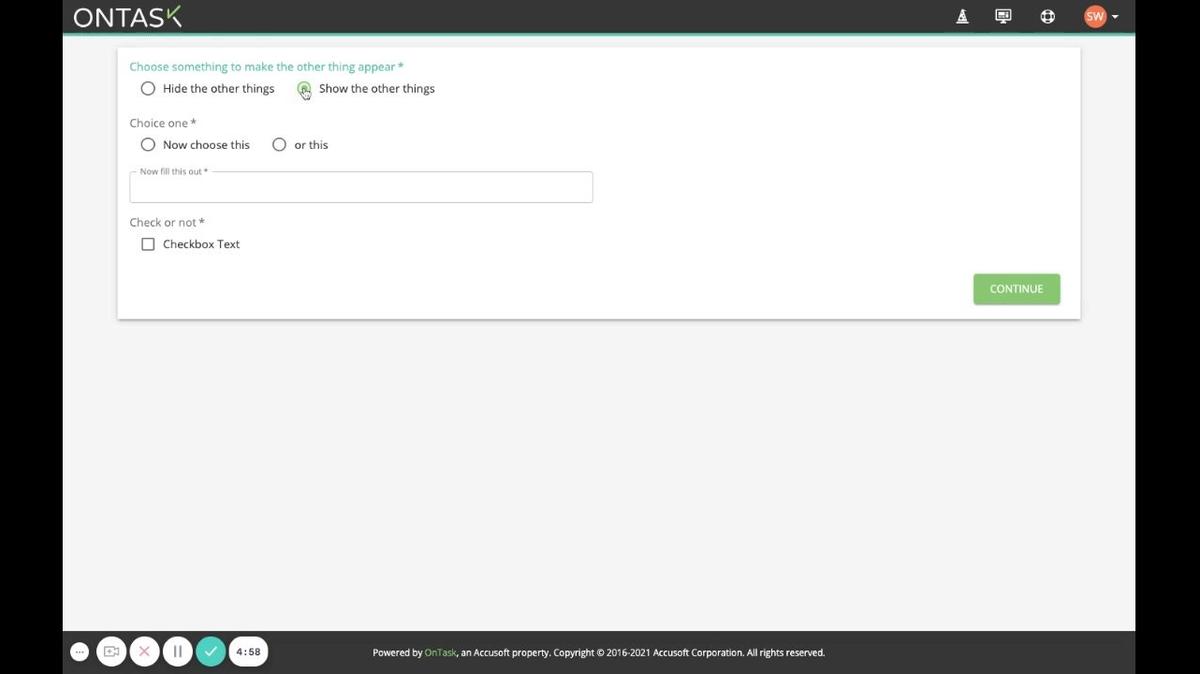 Conditional Web Form Fields