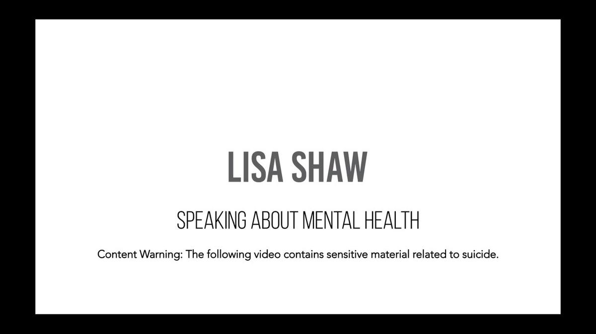 Lisa Shaw - Mental Health