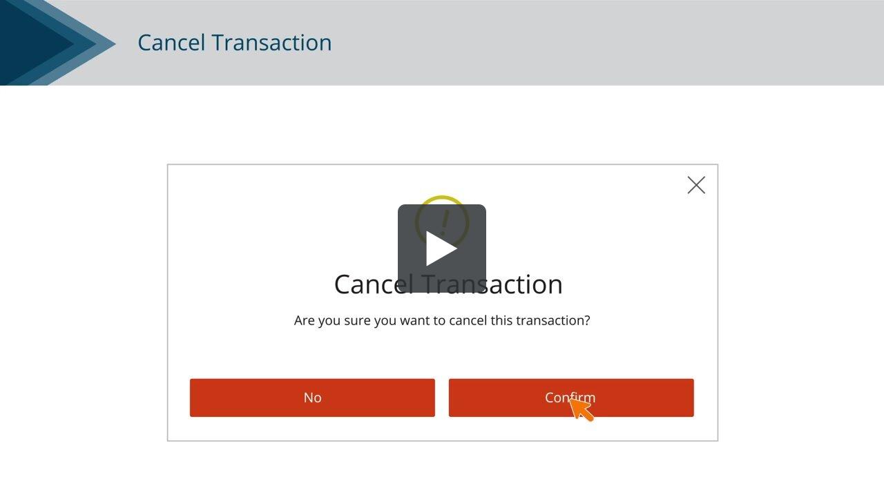Canceling Individual Transactions